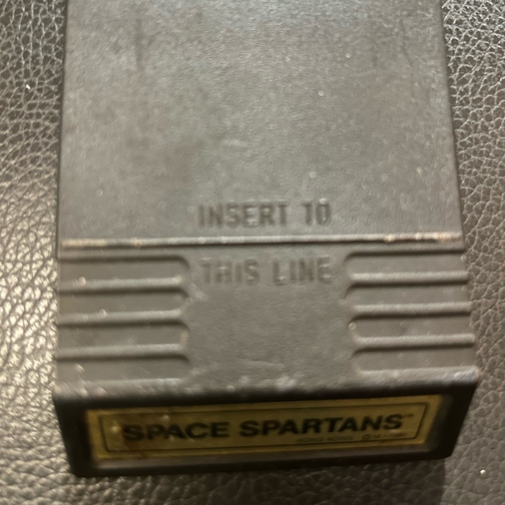 Space Spartans Video Game Cart for the Mattel Intellivision Uses Voice Module